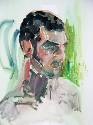 Portrait 2 - Acrylic on paper- 65 x 50 cm