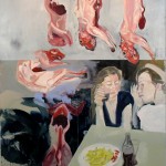 Les écorchés, varied techniques on canvas, 120 x 90 cm